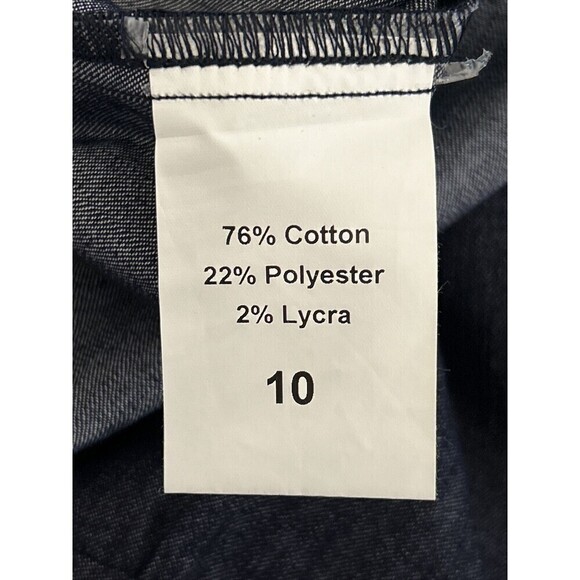 Pure Collection Denim A Line Midi Skirt Size 10 - Picture 4 of 12